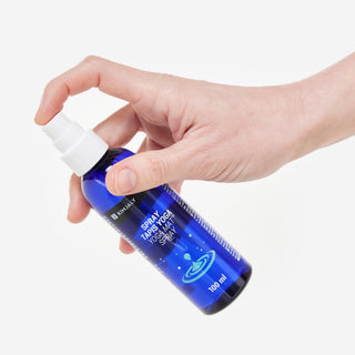 Spray med æteriske olier til yogamåtten