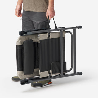 Foldbar campingstol af liggestolstype, indstillelig i 5 positioner, ultrakomfortabel