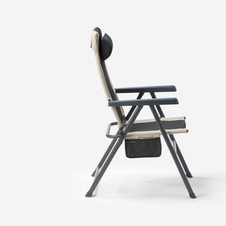 Foldbar campingstol af liggestolstype, indstillelig i 5 positioner, ultrakomfortabel