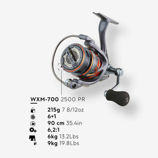Fiskehjul til lystfiskeri med agn WXM 700 2500