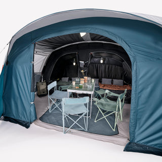 Campingtelt til 5 personer med 2 kabiner, Fresh & Black, Arpenaz 5.2