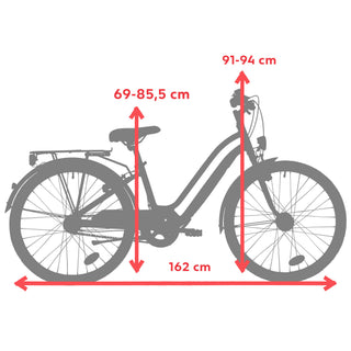 Bycykel BTWIN 500 24'' 9-12 år børn