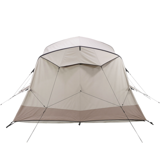 Oppusteligt campingtelt til 4 personer med 2 kabiner, Air Seconds 4.2 Polybomuld