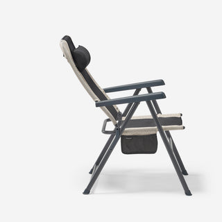 Foldbar campingstol af liggestolstype, indstillelig i 5 positioner, ultrakomfortabel