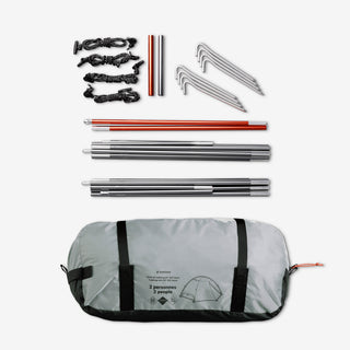 Kuppeltelt til trekking, 2 personer, MT500 Mesh