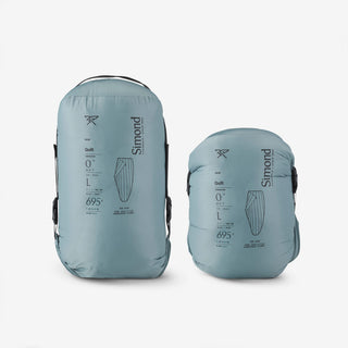 Sovepose til trekking 0°C i dun, ultralet og ultrakompakt, Sprint