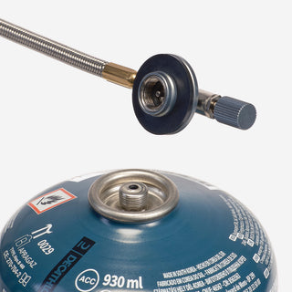 Gasblus 500 til camping 2 brændere - 2x3000 W - piezotænding - ben