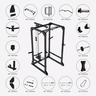 Alsidigt bodybuilding-stativ, Power rack 900