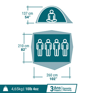 Campingtelt til 4 personer, MH100
