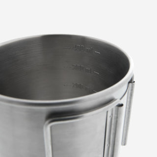 Krus 500 i rustfrit stål 0,4 L til vandreture og camping
