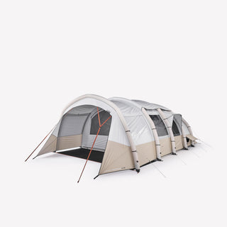 Oppusteligt campingtelt til 6 personer med 3 kabiner, Fresh & Black, Air Seconds 6.3 XXL