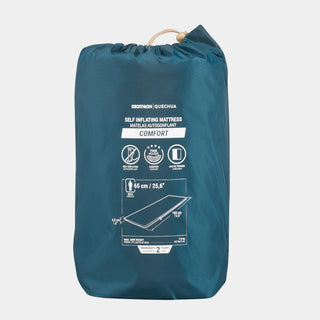 Selvoppustelig madras til camping, 1 person, 190×65 cm, Comfort