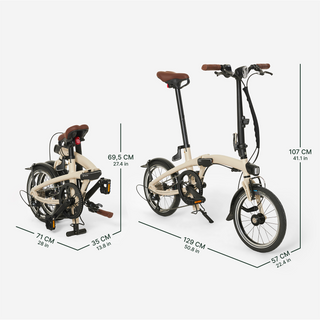 Ultrakompakt sammenklappelig cykel FOLD LIGHT