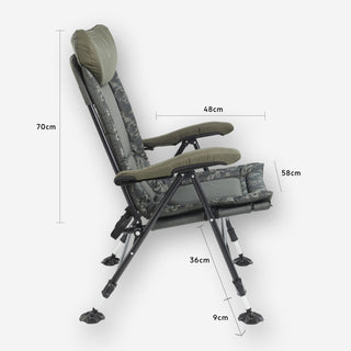 Levelchair-stol Morphoz 900 Confort til karpefiskeri