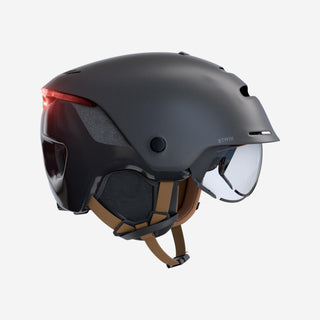 Cykelhjelm By 900 med visir og baglys