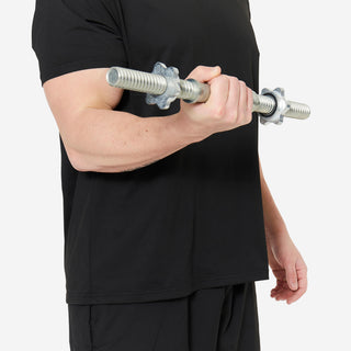 Vægtstang med gevind bodybuilding 45 cm og 28 mm