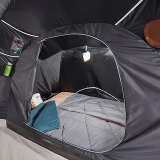 Campingtelt til 4 personer med 2 kabiner, Fresh & Black, Arpenaz 4.2