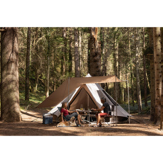 Tipi-telt Camping i bomuldspolyester 6 personer