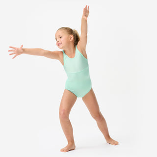 Gymnastikbody med rund hals Piger