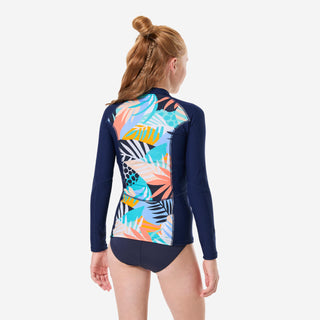 Anti-UV bluse med lynlås, UPF50+, UV>95% Palmy Piger