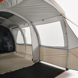 Oppusteligt campingtelt til 4 personer med 2 kabiner, Fresh & Black, Air Seconds 4.2 XXL