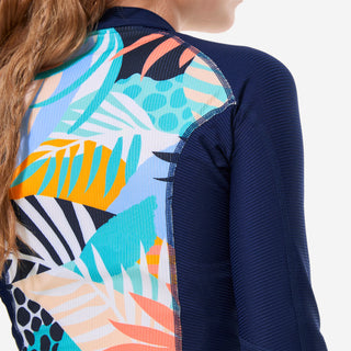 Anti-UV bluse med lynlås, UPF50+, UV>95% Palmy Piger