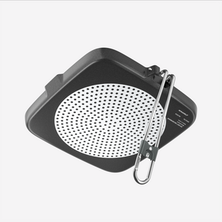 Grillpande til camping 900 med sammenklappeligt håndtag 25 × 25 cm