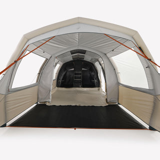 Oppusteligt campingtelt til 4 personer med 2 kabiner, Fresh & Black, Air Seconds 4.2 XXL