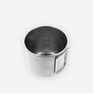 Krus 500 i rustfrit stål 0,4 L til vandreture og camping