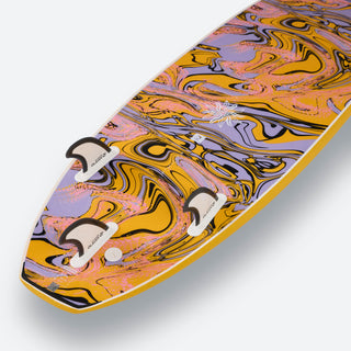 Skumsurfbræt 500 6' med 1 leash og 3 finner