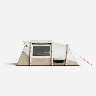 Oppusteligt campingtelt til 6 personer med 3 kabiner, Fresh & Black, Air Seconds 6.3