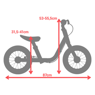 Løbecykel 12 tommer alu Runride 900 Børn