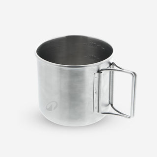 Krus 500 i rustfrit stål 0,4 L til vandreture og camping