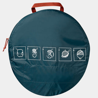 Affaldssorteringskurv til camping 3 rum 80L
