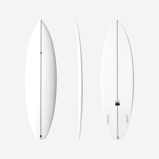 Surfbræt shortboard allround 900 leveres uden finner