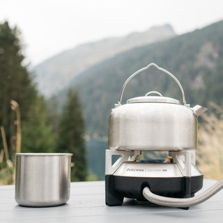 Kedel 500 i rustfrit stål 1 liter til camping, bivuak og vandreture