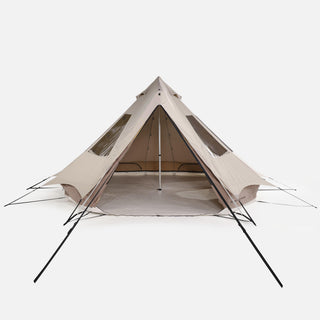Campingtelt til 5 personer med 2 kabiner, Tepee 5.2 Polybomuld