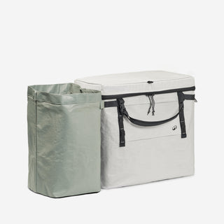 Skraldespand til camping, 2 rum, modulær 30-50 L