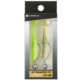 Kit bløde jigs til fiskeri med jigs SHADTEX 75
