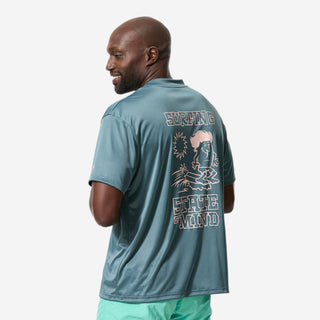 UV-beskyttende surf-t-shirt løs pasform UPF50+, UV>95% herre