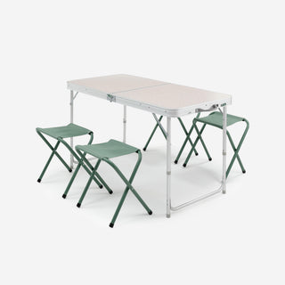 Foldbart campingbord med 4 stole 4-6 personer