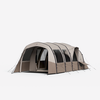 Oppusteligt campingtelt til 4 personer med 2 kabiner Air Seconds 4.2 XXL polybomuld