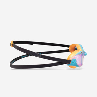 Svømmebriller Bfit One Size anti-dug med spejlglas Fire