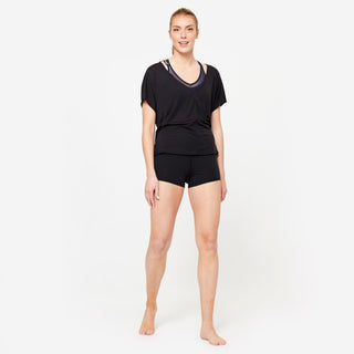Højtaljede shorts Moderne dans Dame