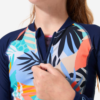 Anti-UV bluse med lynlås, UPF50+, UV>95% Palmy Piger