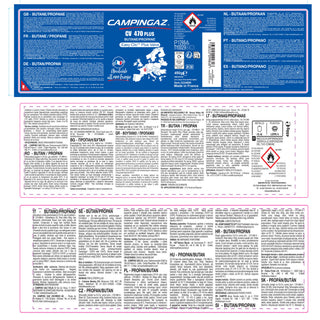 Gaspatron med ventil 450 g, CV 470+