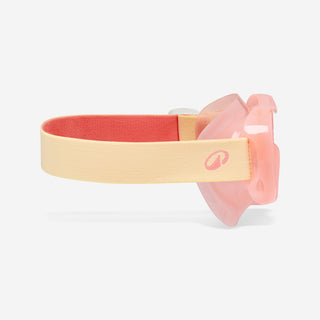 Dykkerbriller anti-dug 100 Comfort pink grapefrugt børn