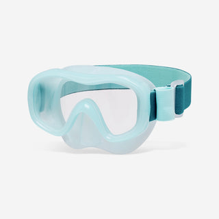 Dykkerbriller anti-dug 100 Comfort pink grapefrugt børn