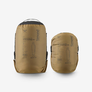 Sovepose til trekking 5°C i dun, let og kompakt, MT900