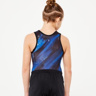 Body til artistisk gymnastik for drenge med print Dreng